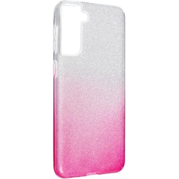 Image 1 of Samsung Силиконов калъф кейс Shining за Samsung S21 Plus, Pink-Clear