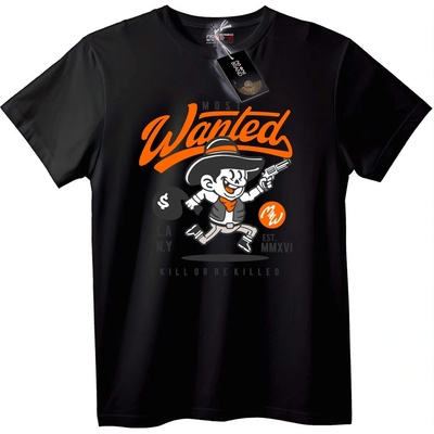 NOONEBRAND Тениска Издирван Каубой - XL, White