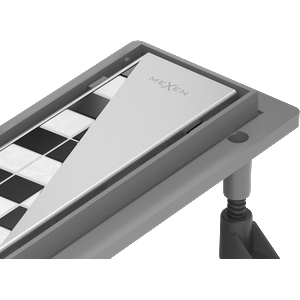 Mexen Flat Abs Flat ABS линеен отвод 2в1 60 см, инокс - 1069060 (1069060)