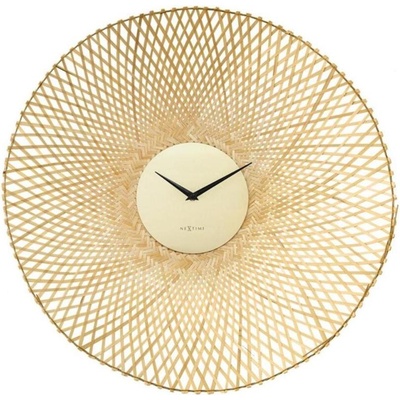 NeXtime Стенен часовник Bamboo 60 см бежов (3325)