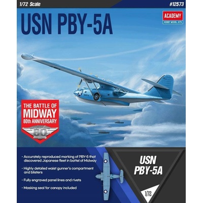 Academy Model Kit letadlo 12573 USN PBY 5A Battle of Midway 1:72