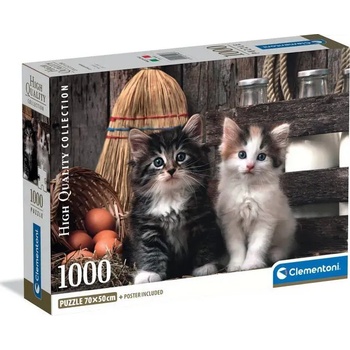 Clementoni - Puzzle Lovely Kittens - 1 000 piese