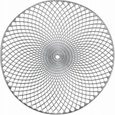 Zeller MANDALA Prostírání 38 cm stříbrná