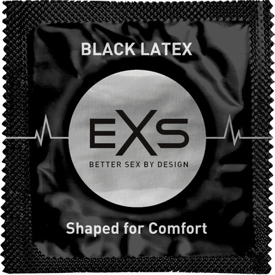 EXS Condoms Black Latex 1 pc