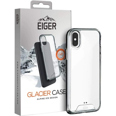 Eiger Glacier Case - удароустойчив хибриден кейс за iPhone XS Max (прозрачен)