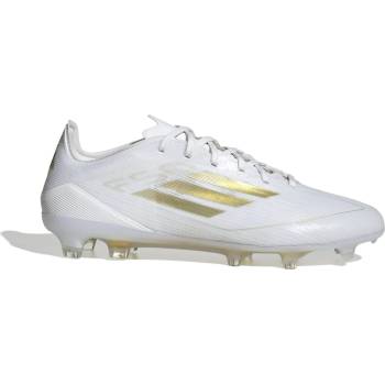 Adidas Футболни бутонки Adidas F50 Pro Firm Ground Football Boots - White/Gold/Wht