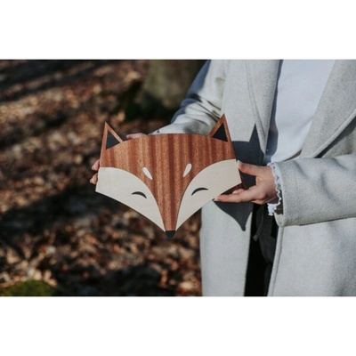 BeWooden Liška Eliška dekorace na zeď