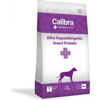 Calibra CALIBRA Veterinary Diets Ultra Hypoallergenic Insect храна за кучета, гранули, 2kg