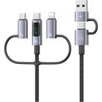 USAMS Kabel 6в1 Fast charging 60W 1, 2m Data Cable Digital display Alum (Usa001505)