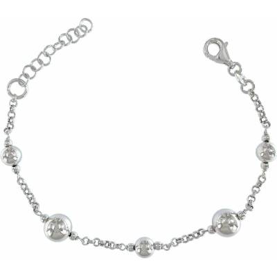 INFINITYSILVER Strieborný náramok rolo s guličkami 2023NP90017+