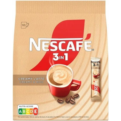 Nescafé Káva rozpustná 3v1 Creamy Latte v sáčcích 10 x 15 g – Zbozi.Blesk.cz