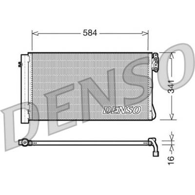 DCN05012 DENSO Kondenzátor, klimatizace