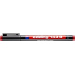 edding Алкохолен маркер, OHP, 1 mm, EDDING "143 B", червен 4-143002 (4-143002)