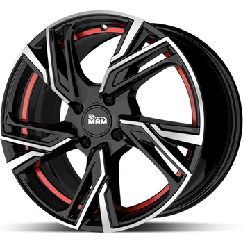 MAM RS5 6,5x16 4x100 ET35 black polished red