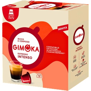 Gimoka Кафе капсули Gimoka Intenso съвместими с Nespresso, 50 бр