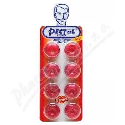 Pectol čerešňové kvapky s vit.C blister 8ks