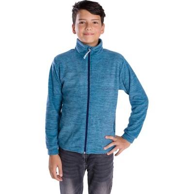 Betty mode dětská fleece mikina na zip modrá