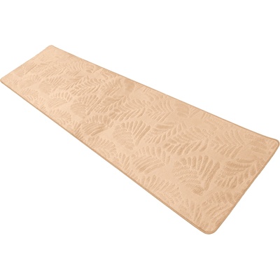 Takoy Koberec 80x300 vzor lístie svetlo hnedý-HT-00401 | 80 x 300 cm