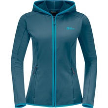 Jack Wolfskin dámská fleecová mikina BAISELBERG HOODED FZ W 1710771-4133 Tyrkysový