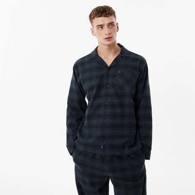 Jack Wills Check Brushed Flannel Shirt - Green Check