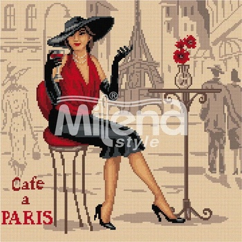 Milena Style Лято в Париж - гоблен със схема конци Ariadna 1: 1