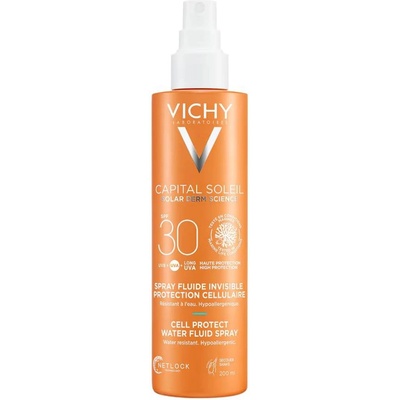 Vichy Capital Soleil Флуиден спрей за лице и тяло Cell Protect, SPF30, 200 ml