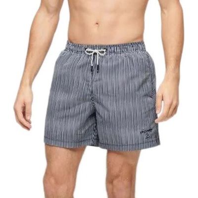 Superdry Бански гащета Superdry Printed 15´´ swimming shorts - Grey (Navy Watercolour Stripe Print)