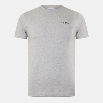 Off White Тениска Off White Men's Windy Arrow T-Shirt - Grey/Black