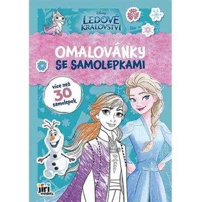 Omalovánky A4 se samolepkami Ledové království