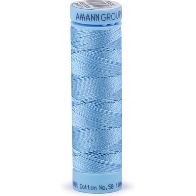 Bavlněné nitě 100 m etiketní č. 50 Triana Amann Barva: 0350 Illusion Blue