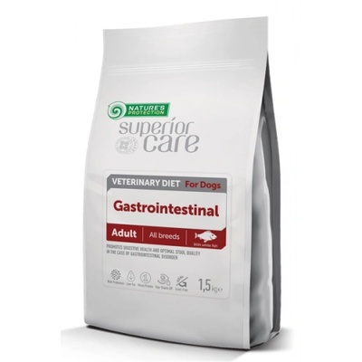 AKVATERA Nature's Protection DOG Gatsrointestinal All Breeds, висококачествена храна за пораснали кучета от всички породи при нарушенията на чревната абсорбция, за компенсиране на малдигестия и екзокринна панкреатична недостатъчност, Литва - 10 кг