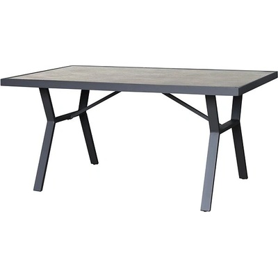 ROJAPLAST Záhradný stôl, hliníkový SIBIU, 140 × 80 cm