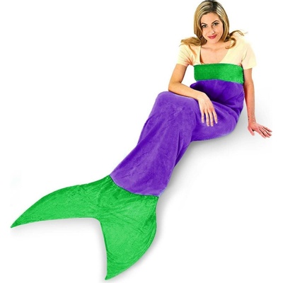 Snuggie Deka ve tvaru mořské panny MERMAID fialová