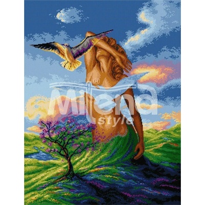 Milena Style Силата на любовта - гоблен със схема конци Ariadna 1: 1