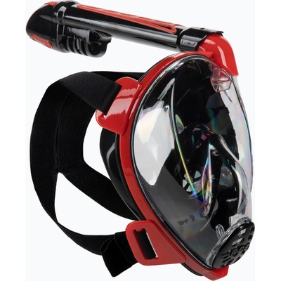 CRESSI Duke Dry пълнолицева маска за гмуркане с шнорхел черна/червена XDT005058