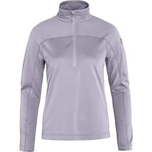 Fjällräven Дамски поларен пуловер Fjällräven Women's Abisko Lite Fleece Half Zip Fleece jumper - Lavender Mist (105-4199-0613)