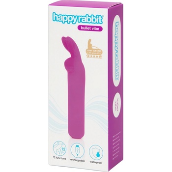 Happyrabbit Bullet dobíjací tyčový so zajačikom ružový