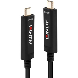 Lindy USB Type-C хибриден оптичен кабел, 5м, 3.2 Gen2x2, 21.6Gbps, Lindy 38501 (38501)