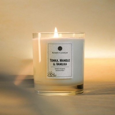 Kimmy Candles Tonka Mandle & Vanilka 220 g