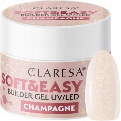 Claresa Soft Easy stavební gel na prodlužování nehtů champagne 90g