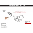 osa Look Keo 2 Max D12V37 Left Axle