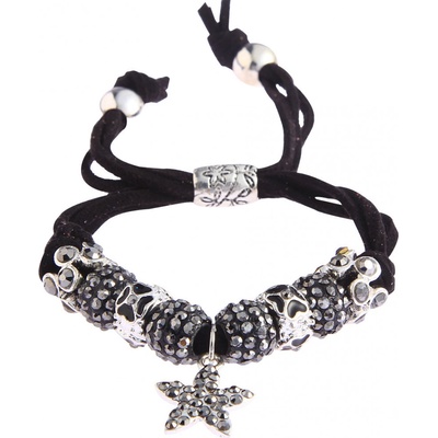Bando náramok Crystal W178 modrý čierna