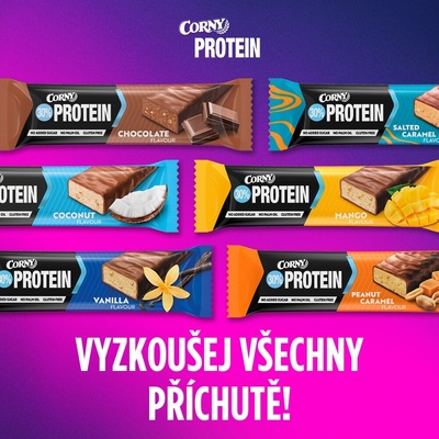 CORNY Protein 30 % proteinová tyčinka 50 g