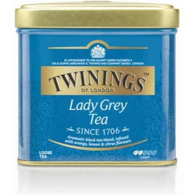 Twinings Lady Grey, sypaný černý čaj, 100 g