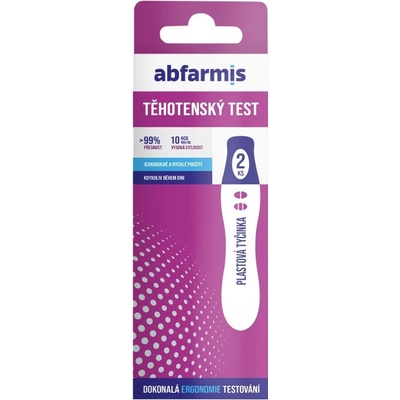 Abfarmis Těhotenský test 10mIU/ml 2 ks