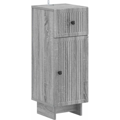 vidaXL Шкаф за баня EDE Сив Сонома 30 x 31 x 80 см Инженерна дървесина (895951)