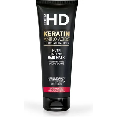 FARCOM HD маска за коса възстановяваща, Keratin amino acids, 250мл