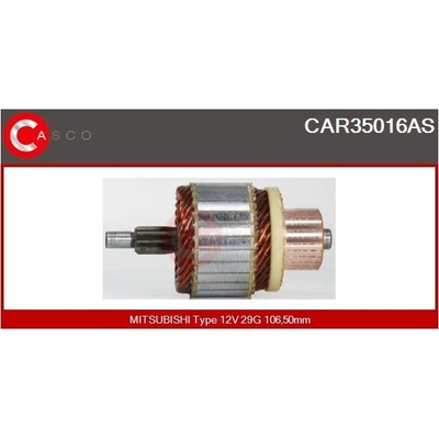 Rotor, štartér CASCO CAR35016AS