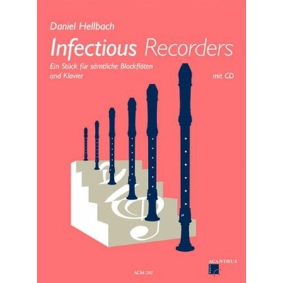 Infectious recorders pre 6 flautín + CD od Hellbach Daniel