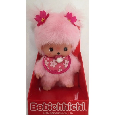 Monchhichi Bebiči dievča ružové Sakura s cumlíkom 15cm